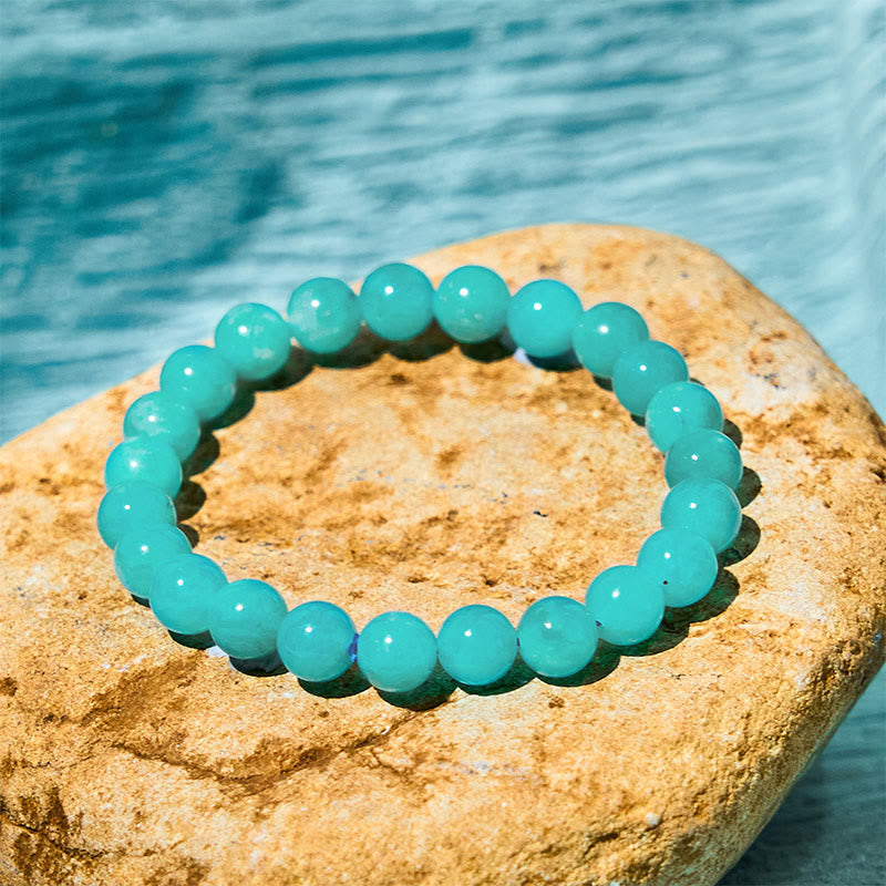 Bracelet Amazonite pour l'équilibre positif et la guérison
