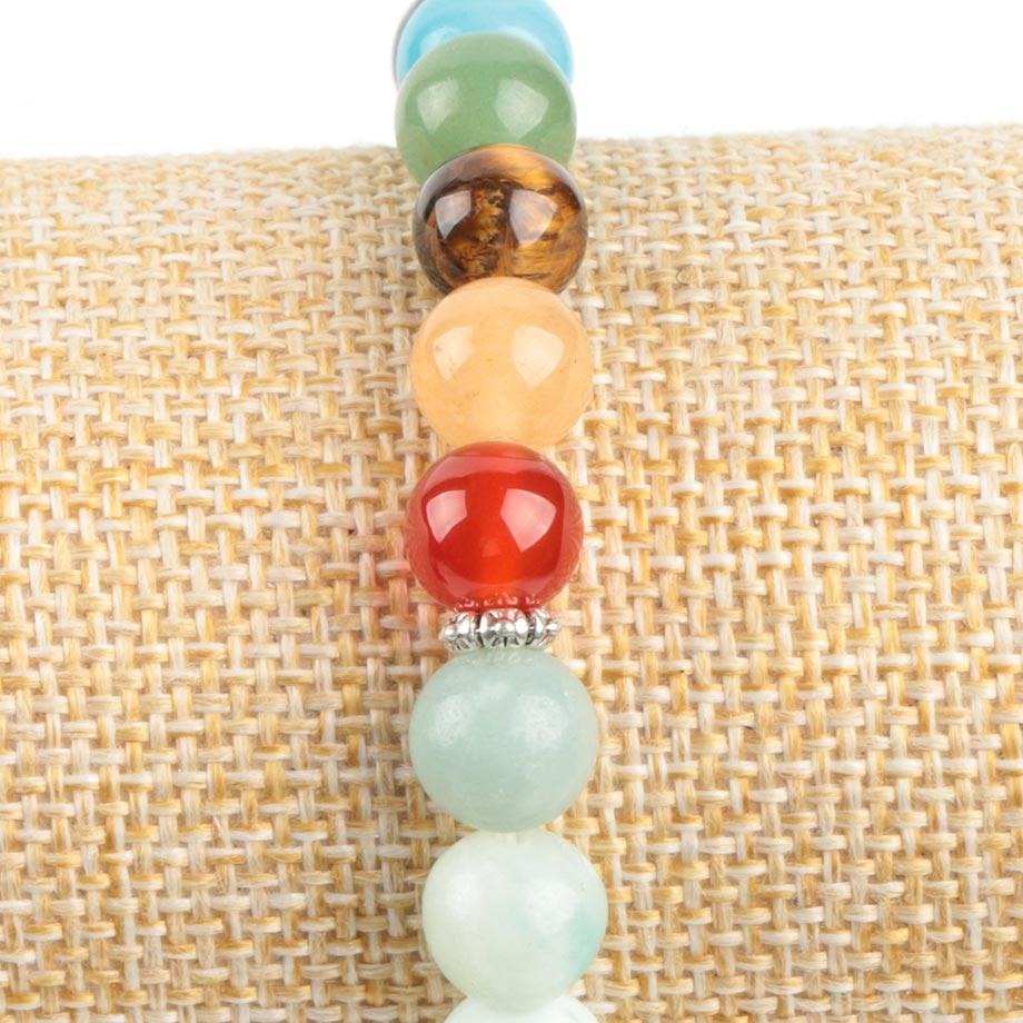 Bracelet Chakra Amazonite avec breloque Arbre de Vie