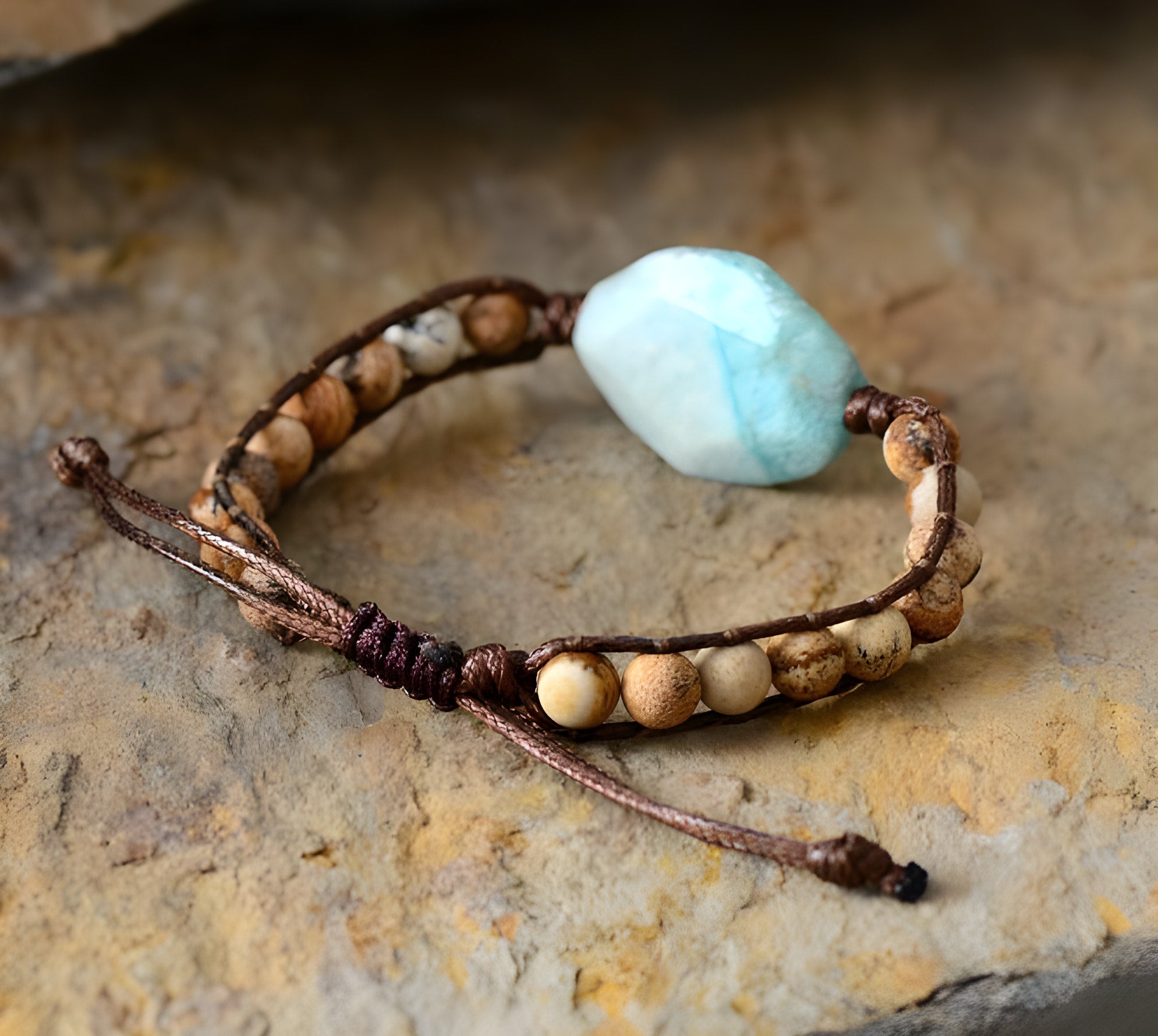 Bracelet Chakra Amazonite pour l'harmonie et l'équilibre