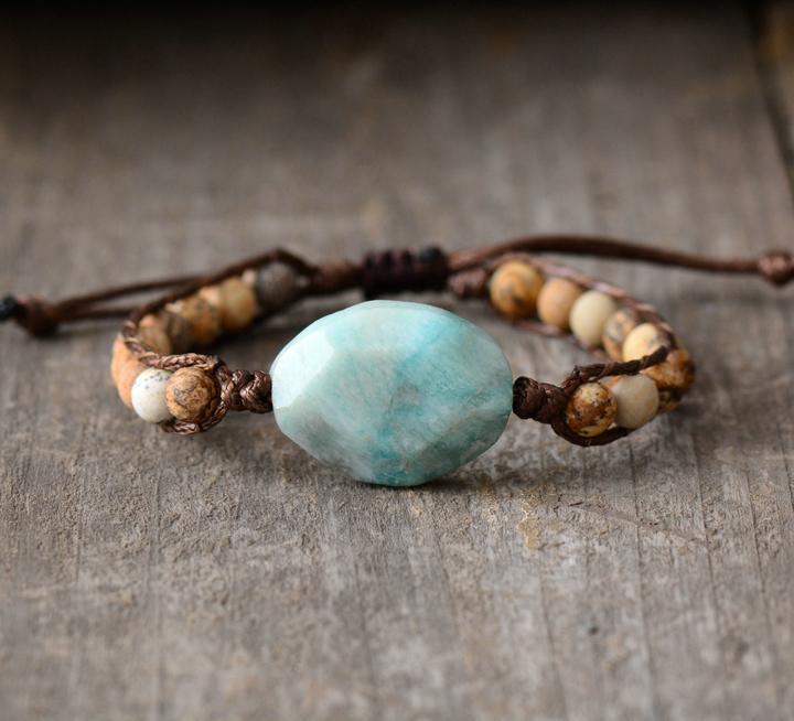 Bracelet Chakra Amazonite pour l'harmonie et l'équilibre
