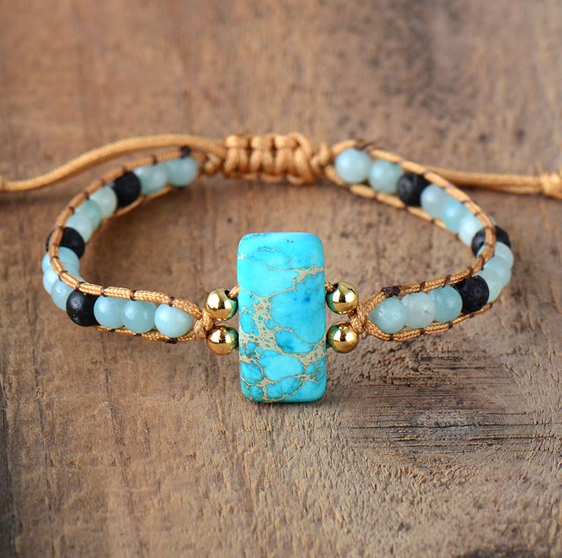 Bracelet Tranquillité en Amazonite : Équilibre et Harmonie