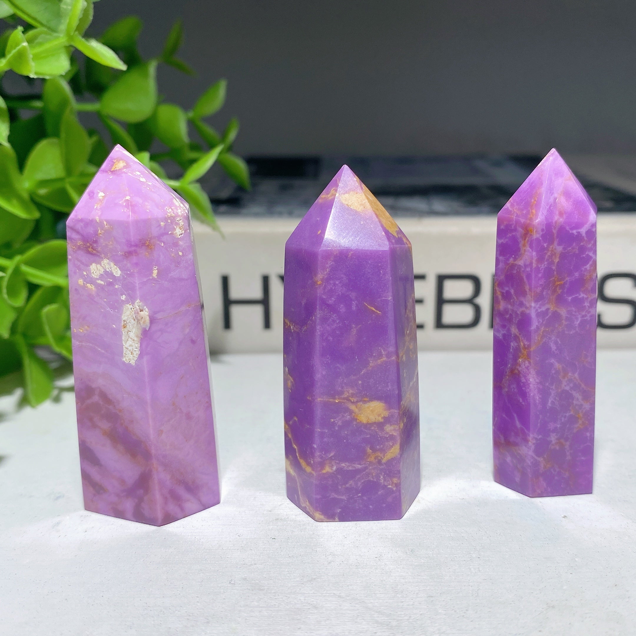 American Purple Mica Crystal Points 1.5-2.5 inch Healing
