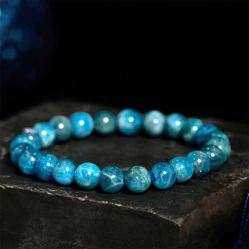 Bracelet de motivation en apatite 8 mm