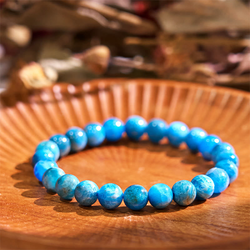 Bracelet de motivation en apatite pour la croissance spirituelle