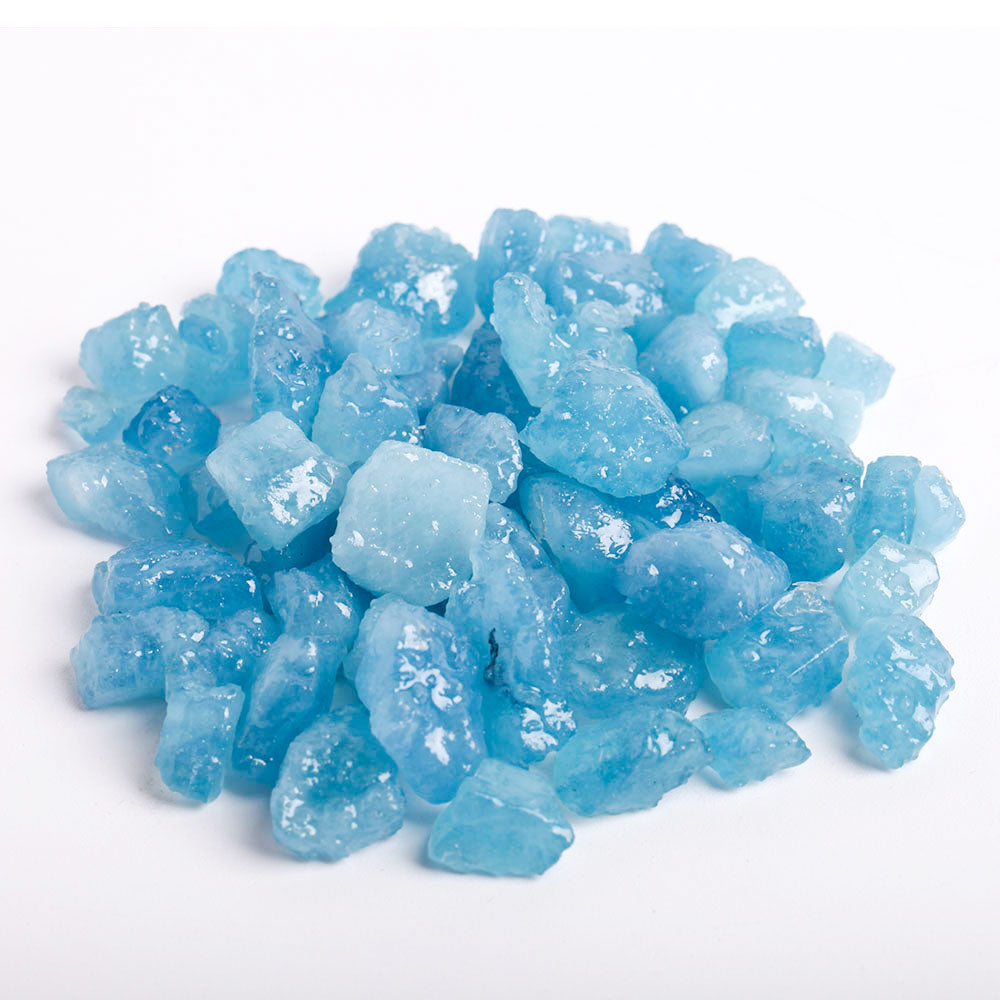 Aquamarine Raw Crystal Chunks 10-25mm Natural Rough Stones