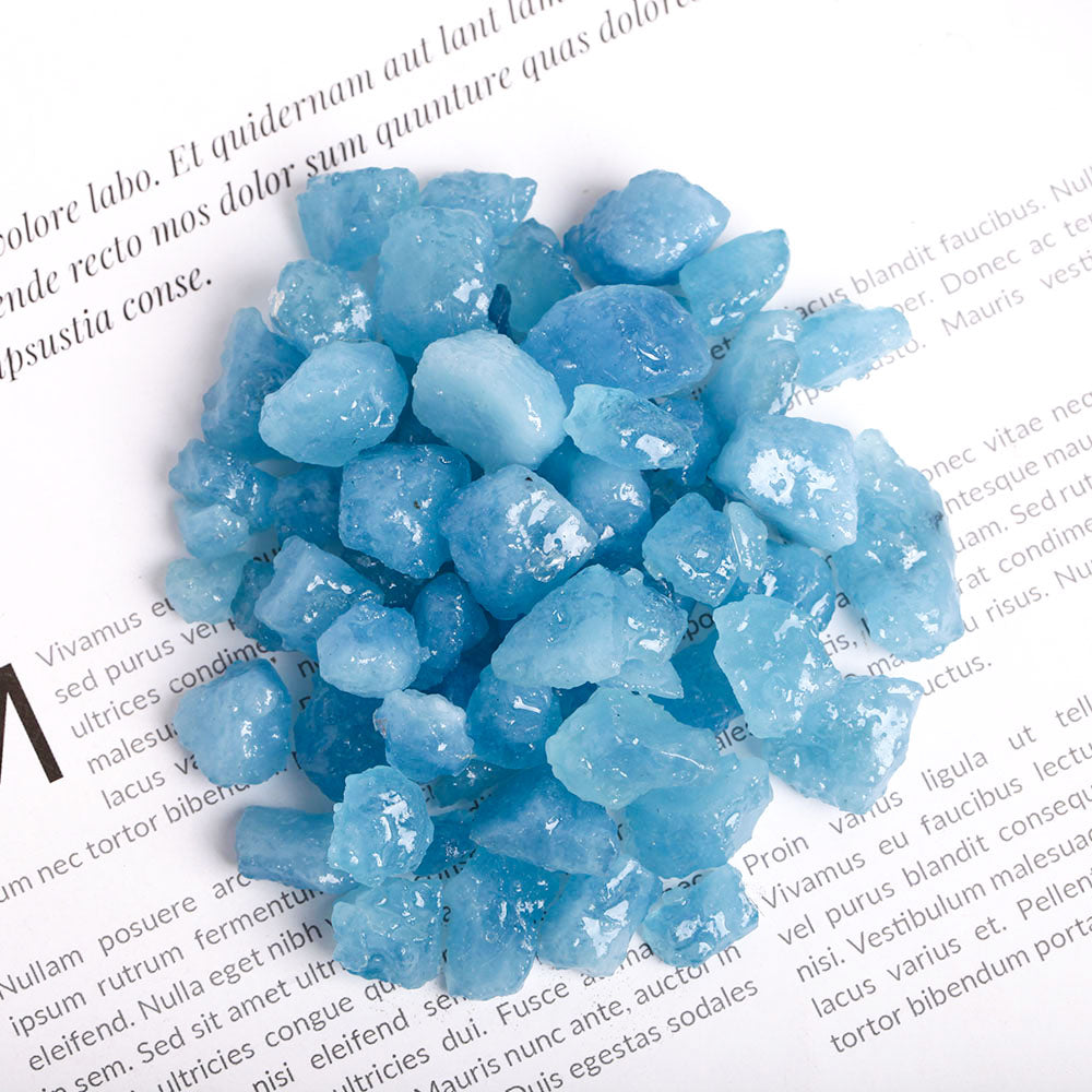Aquamarine Raw Crystal Chunks 10-25mm Natural Rough Stones
