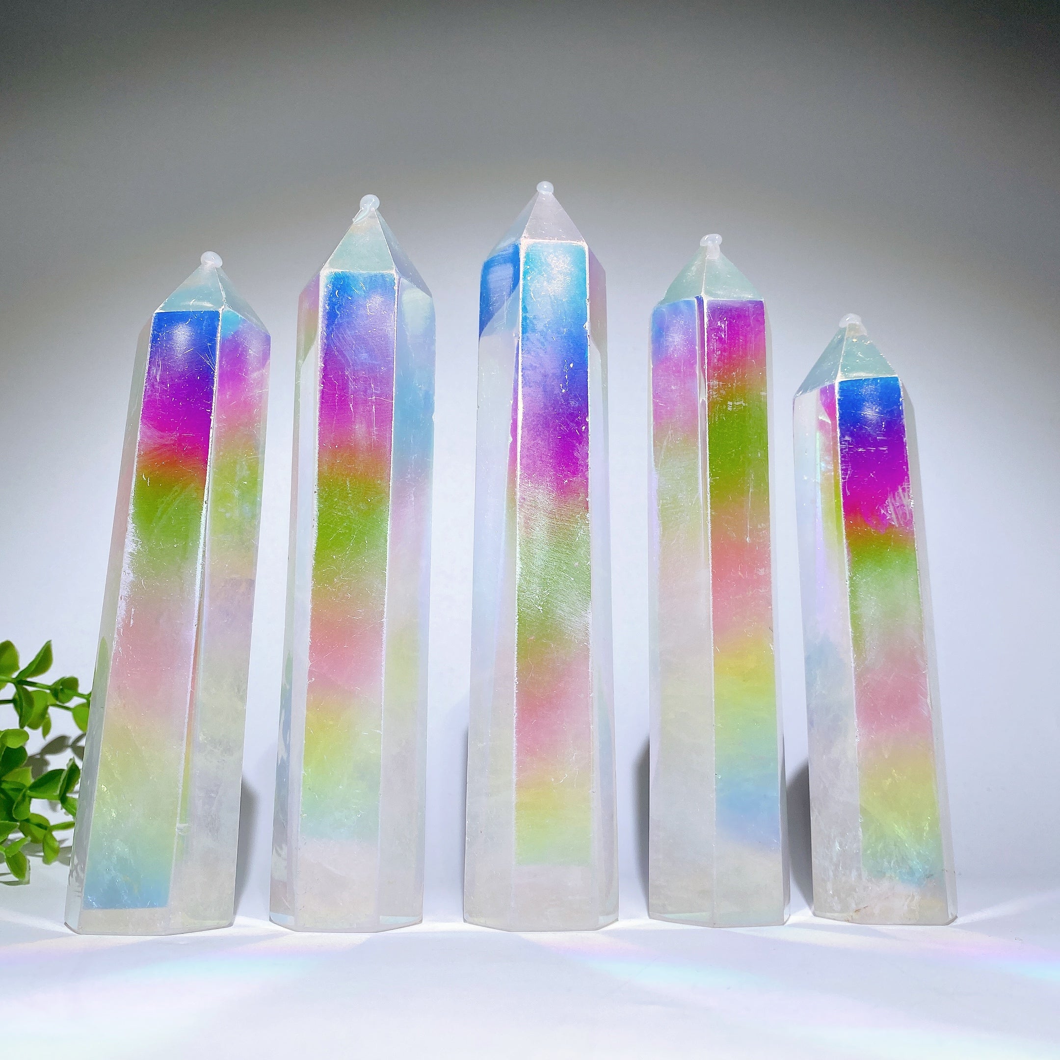 Tour de cristal Aura Angel 12-20 cm Guérison pour utilisation énergétique