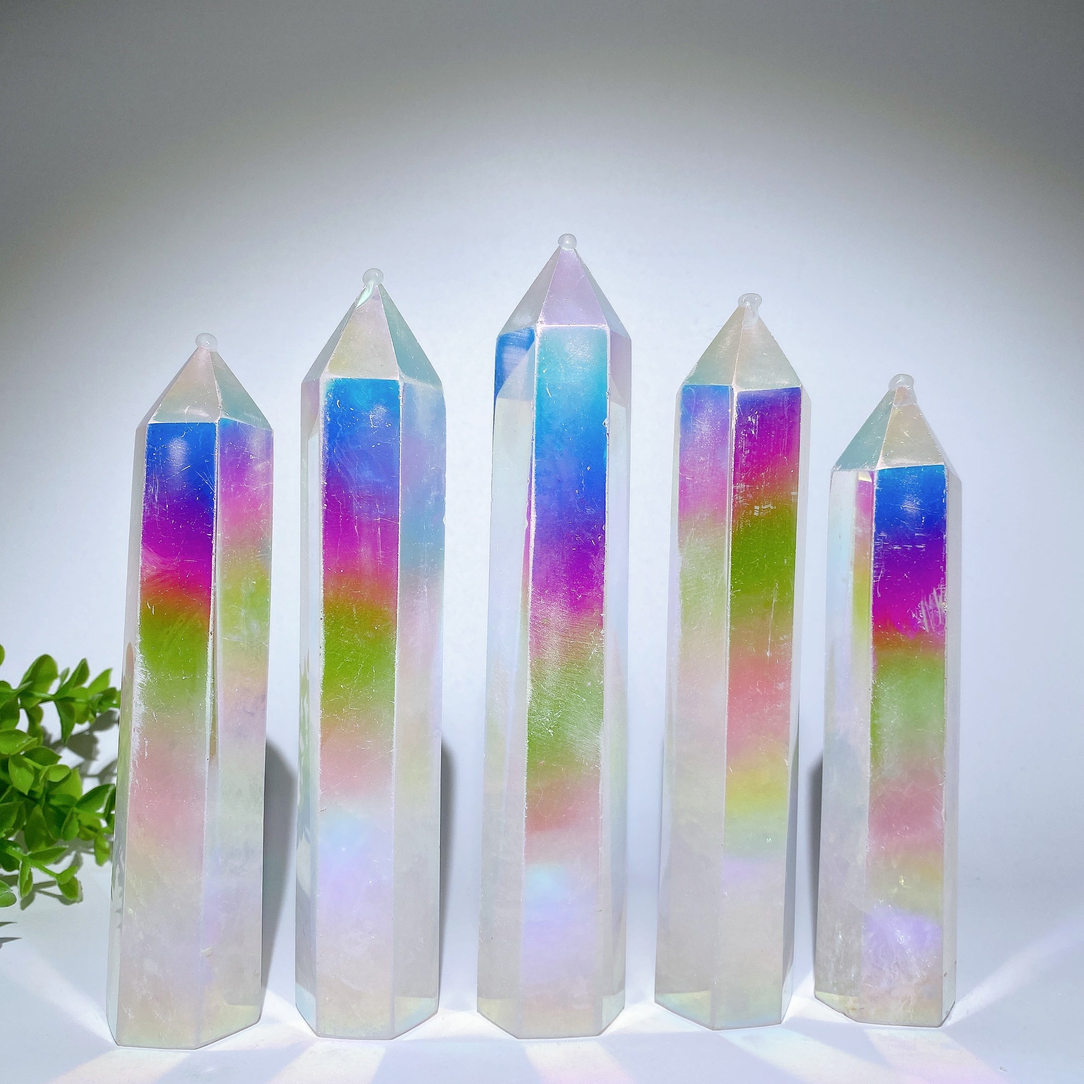 Tour de cristal Aura Angel 12-20 cm Guérison pour utilisation énergétique