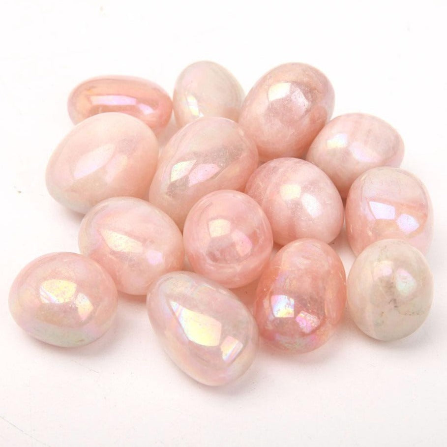 Cristal d'ange en quartz rose Aura 2,5-3,5 cm