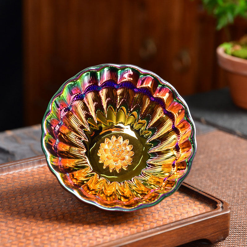 Tasse à thé Jian Zhan authentique Lotus Peacock 120 ml