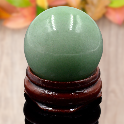 Boule de cristal d'aventurine pour la fortune et l'harmonie