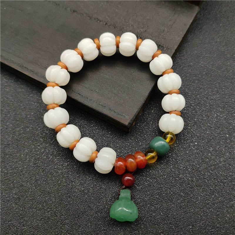 Bracelet d'harmonie en agate graine de Bodhi pour la sagesse spirituelle