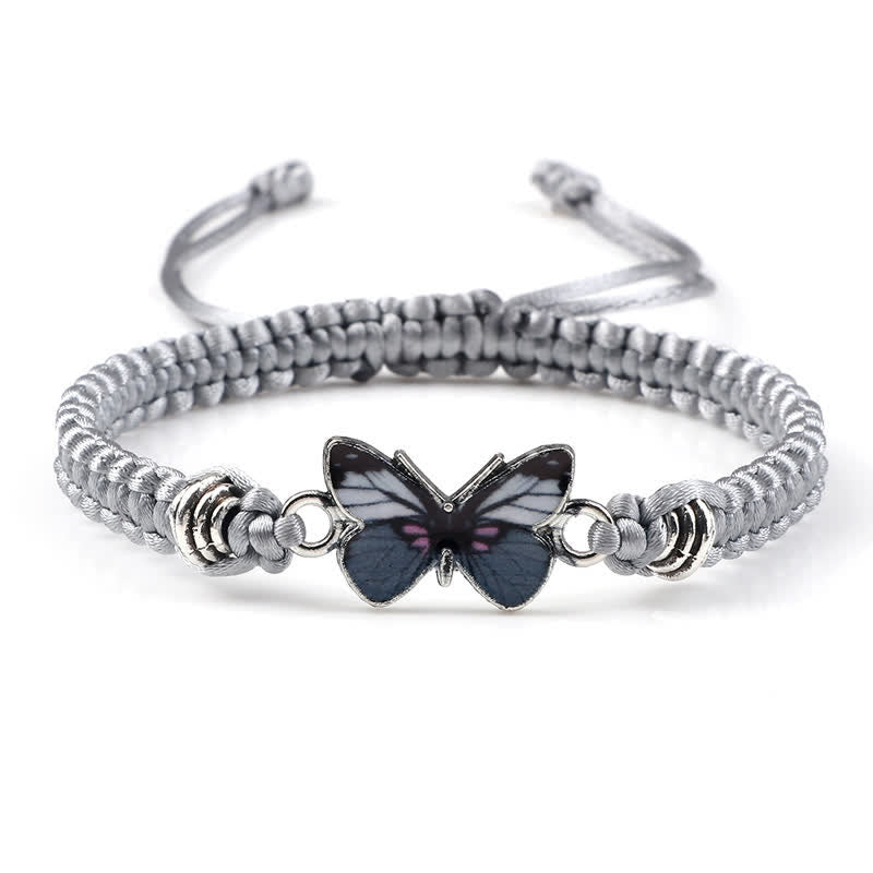 Bracelet spirituel Papillon Liberté Amour Cordon