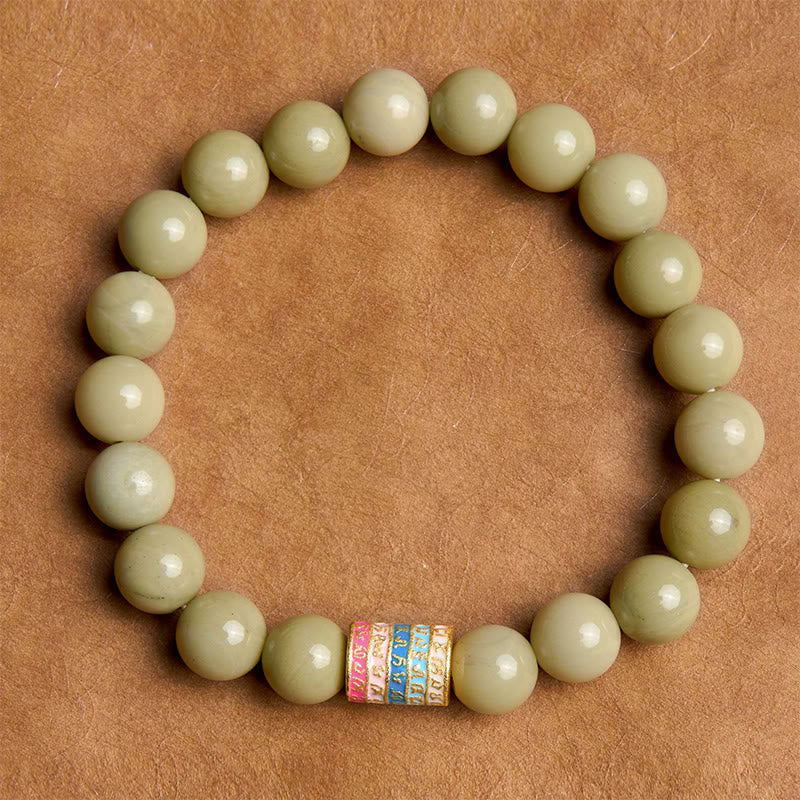 Bracelet en agate d'Alashan de 10 mm pour encourager la confiance