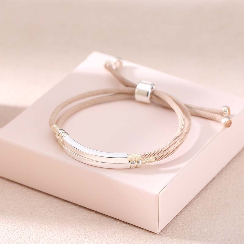 Bracelet tressé en argent sterling avec cordon rouge pour la chance et la protection