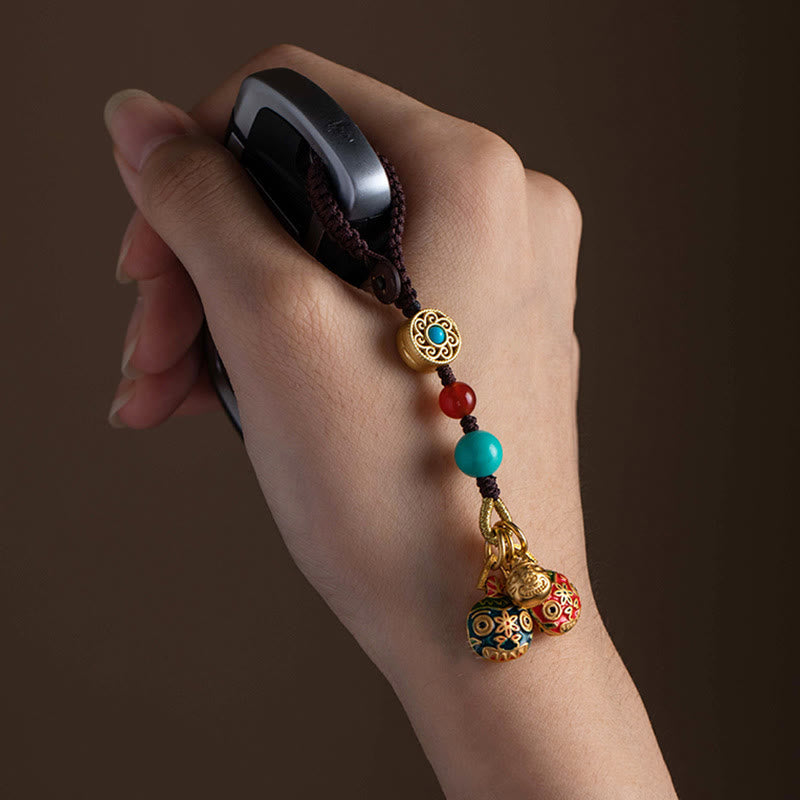 Porte-clés porte-bonheur de la famille des bêtes avaleuses d'or pour la richesse spirituelle