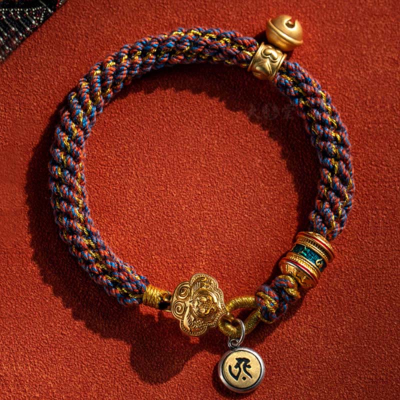 Bracelet porte-bonheur en argent sterling avec cordon rouge et signe du zodiaque chinois
