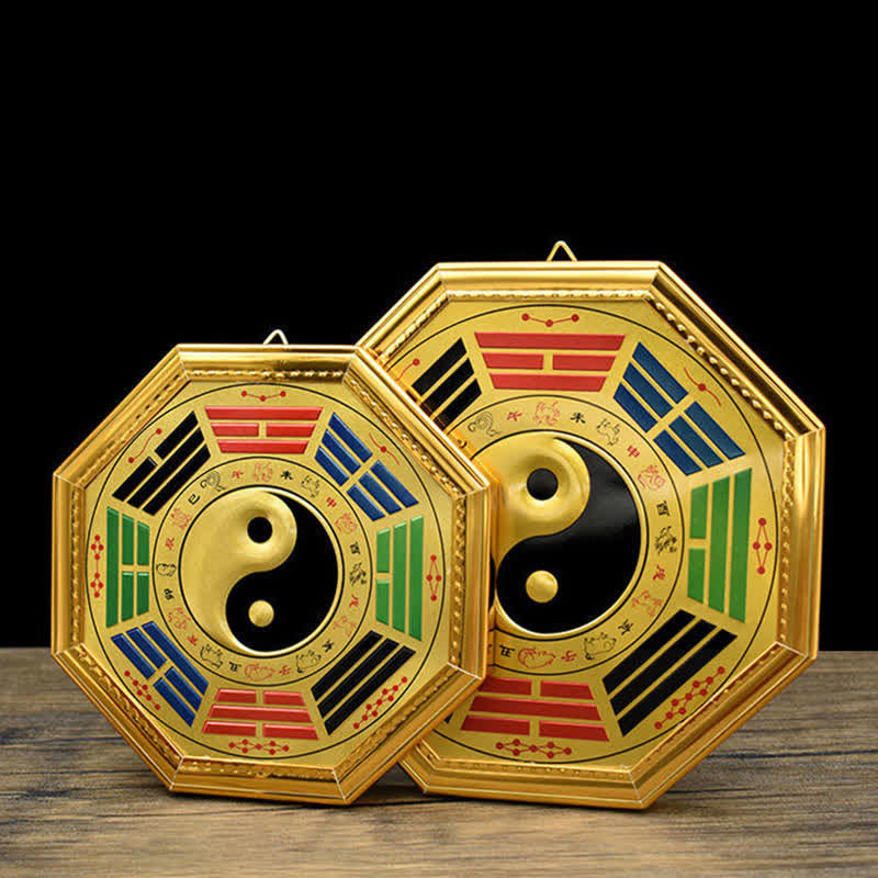 Carte Bagua Feng Shui Équilibre Énergie avec Cinq Pièces Empereur 17,5 cm