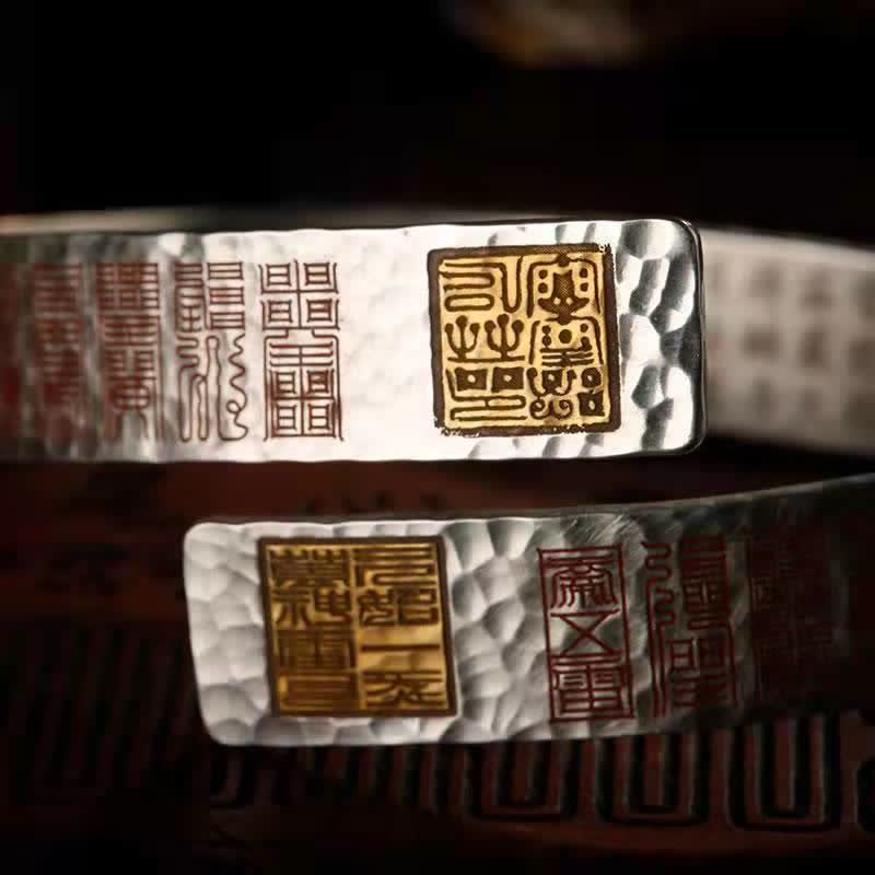 Bracelet de guérison réglable en cuivre pour l'équilibre et la chance