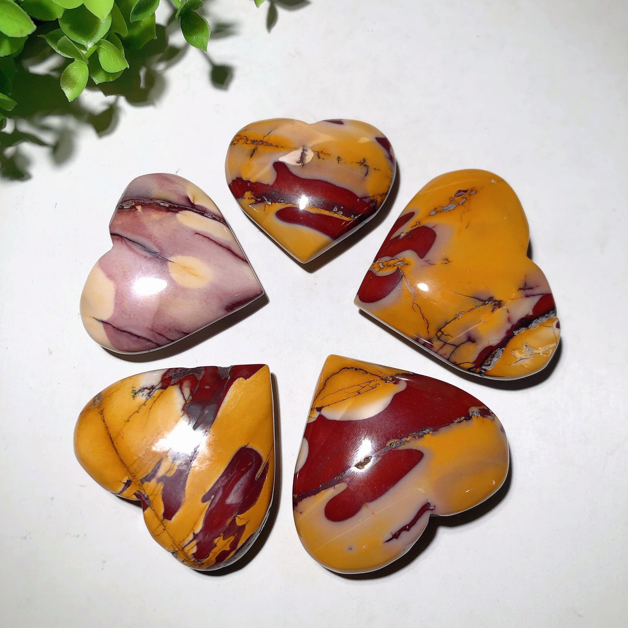 Beautiful Mookite Crystal Heart 1.5-3 Inch for Healing