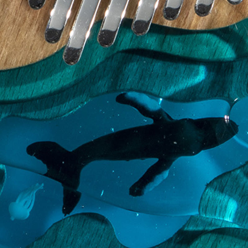 Kalimba 21 touches en bois de hêtre pour la méditation - Sons de guérison