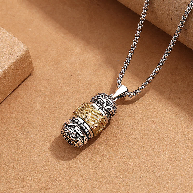 Collier Om Mani Padme Hum | Pendentif spirituel en cuir