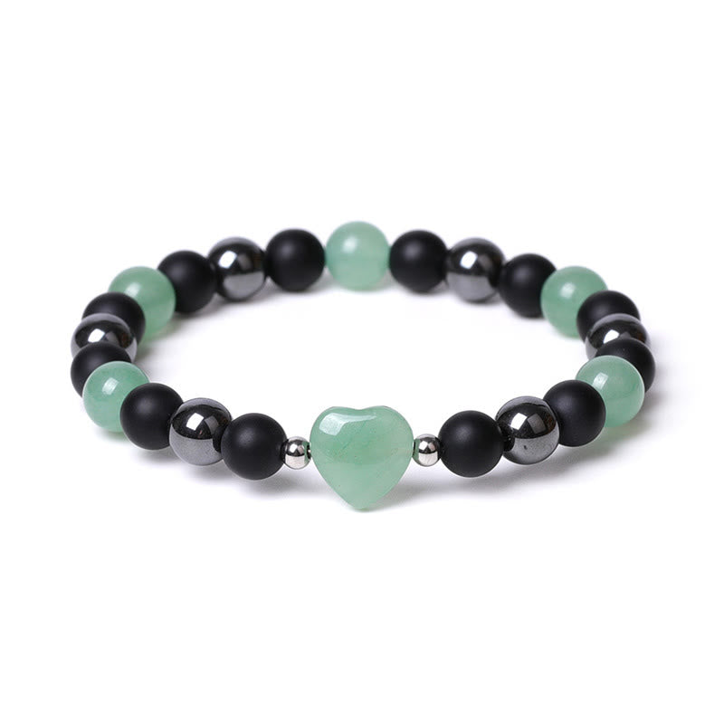 Bracelet de protection en onyx noir et œil de tigre, perles de 8 mm