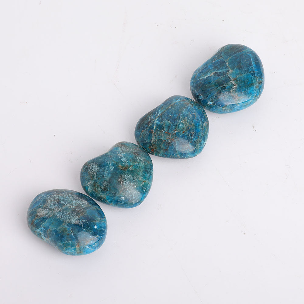 Pierre de guérison en cristal d'apatite bleue de 3,8 à 5 cm