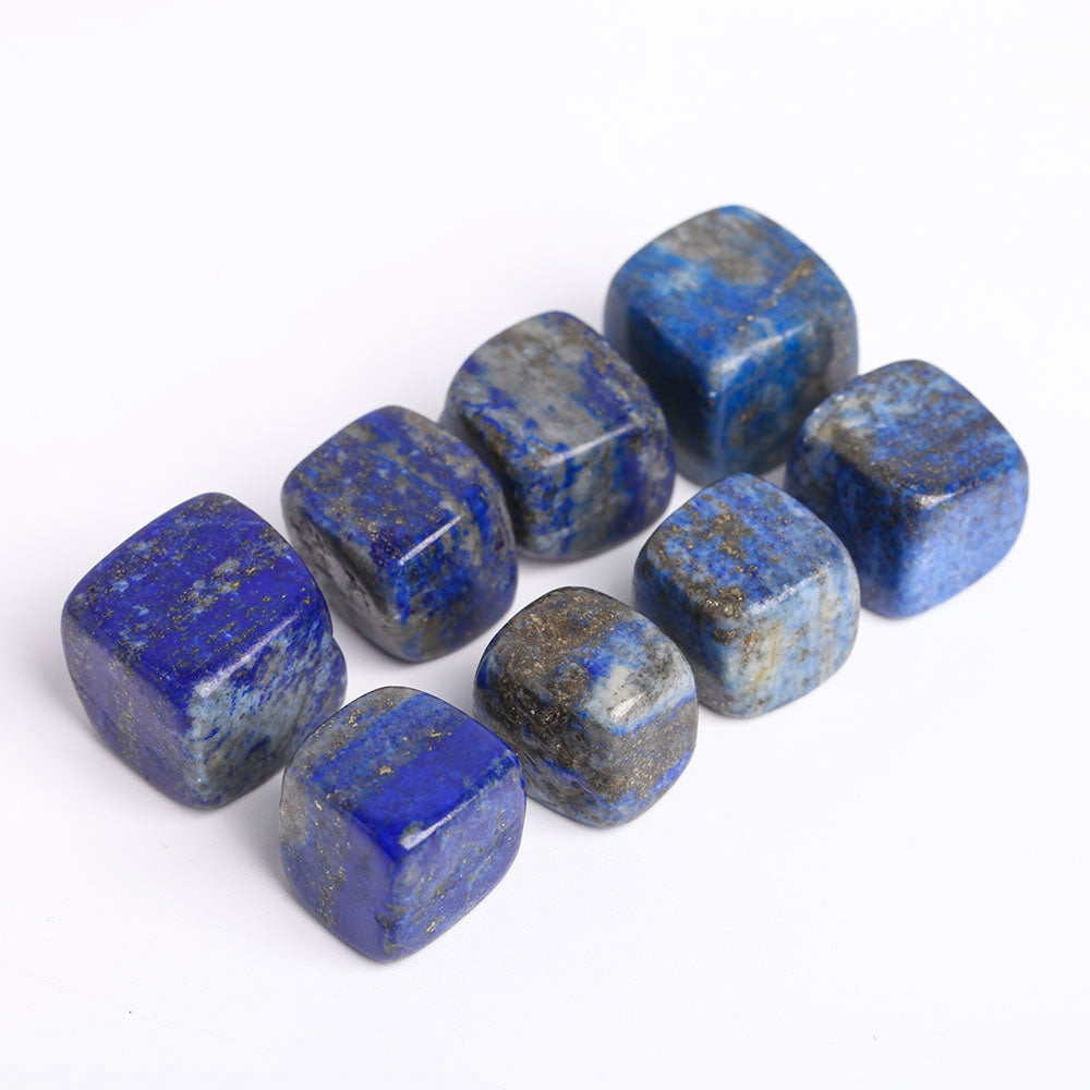 Cubes de cristal de lapis-lazuli bleu 2 cm Pierres polies