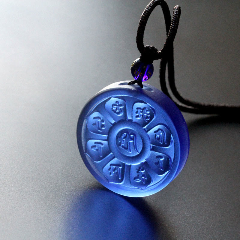 Collier d'illumination Lotus bleu Liuli Manjusri