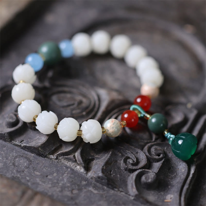Bracelet de perles de lotus Bodhi pour la paix et l'harmonie