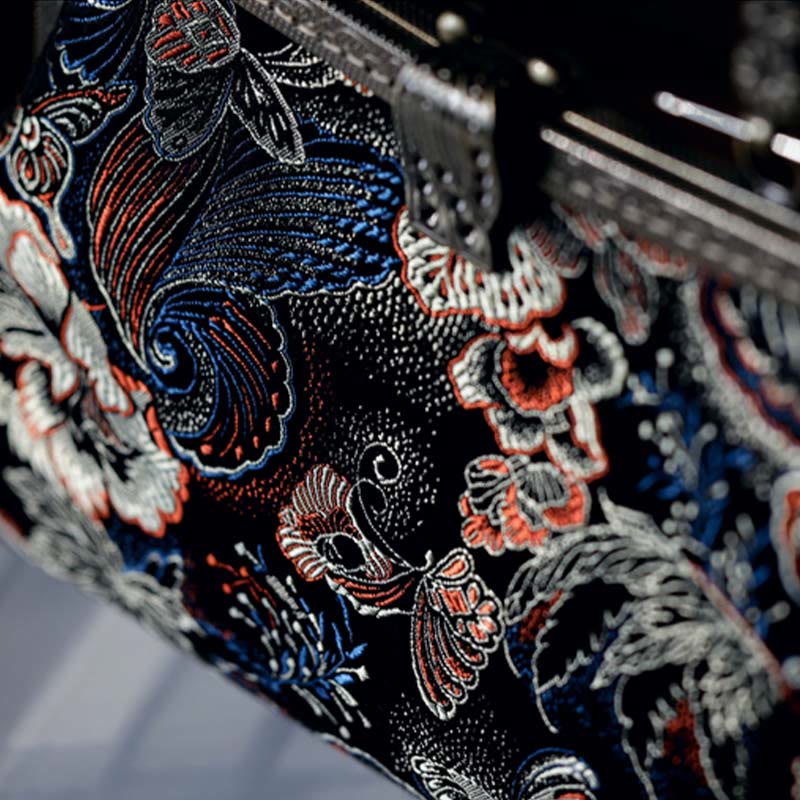 Sac à main avec anse en métal et fleurs papillons, 22 cm | Bijoux spirituels