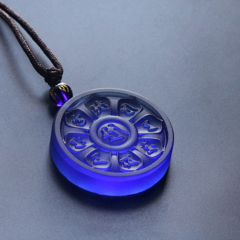 Collier d'illumination Lotus bleu Liuli Manjusri