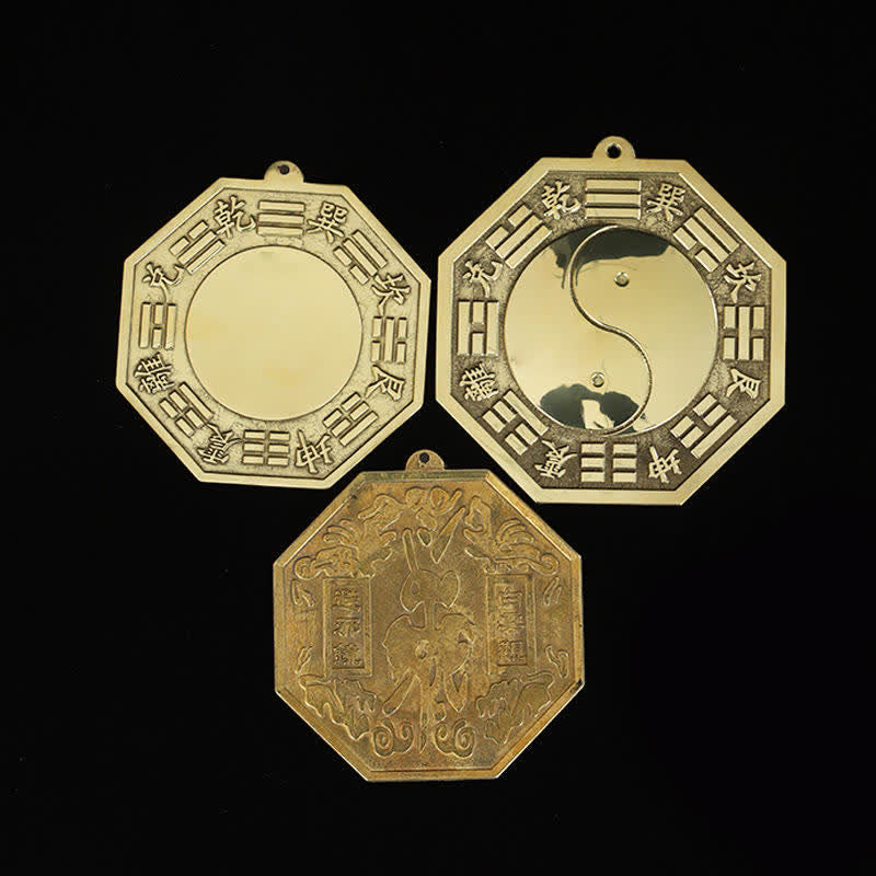 Copper Feng Shui Bagua Map 16cm | Balance Energy Wall Art