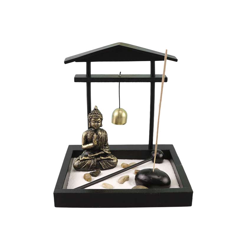 Statue de Bouddha Méditation Zen Garden Set 15cm