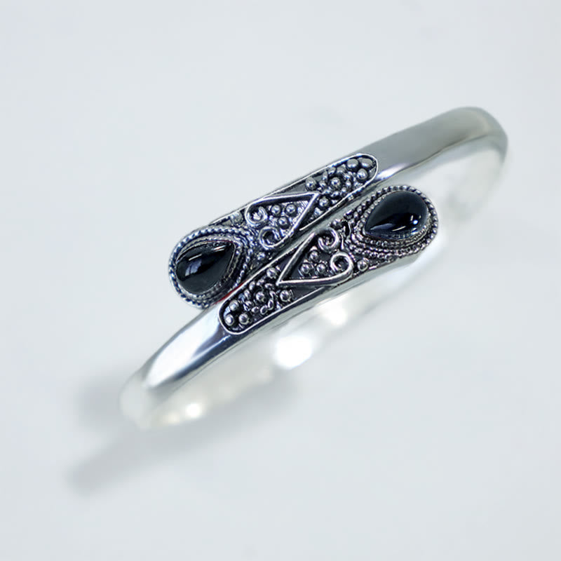 Bracelet manchette de guérison en zircon | Protection spirituelle et richesse