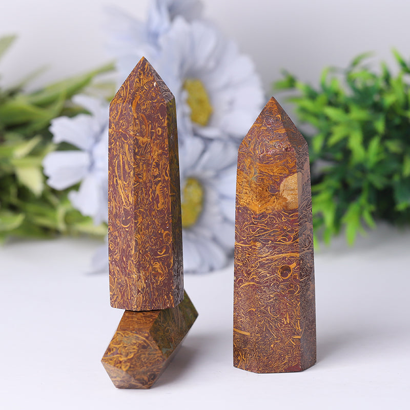 Calligraphy Jasper Crystal Towers 2.4-4.5 inch Healing Points
