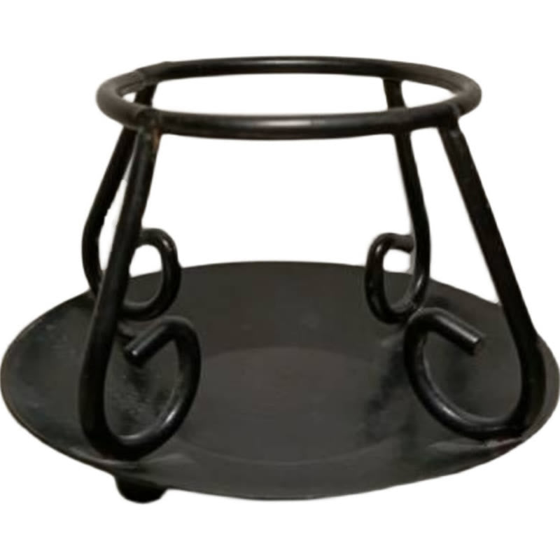 Chaudron triple lune en fonte pour rituels de méditation