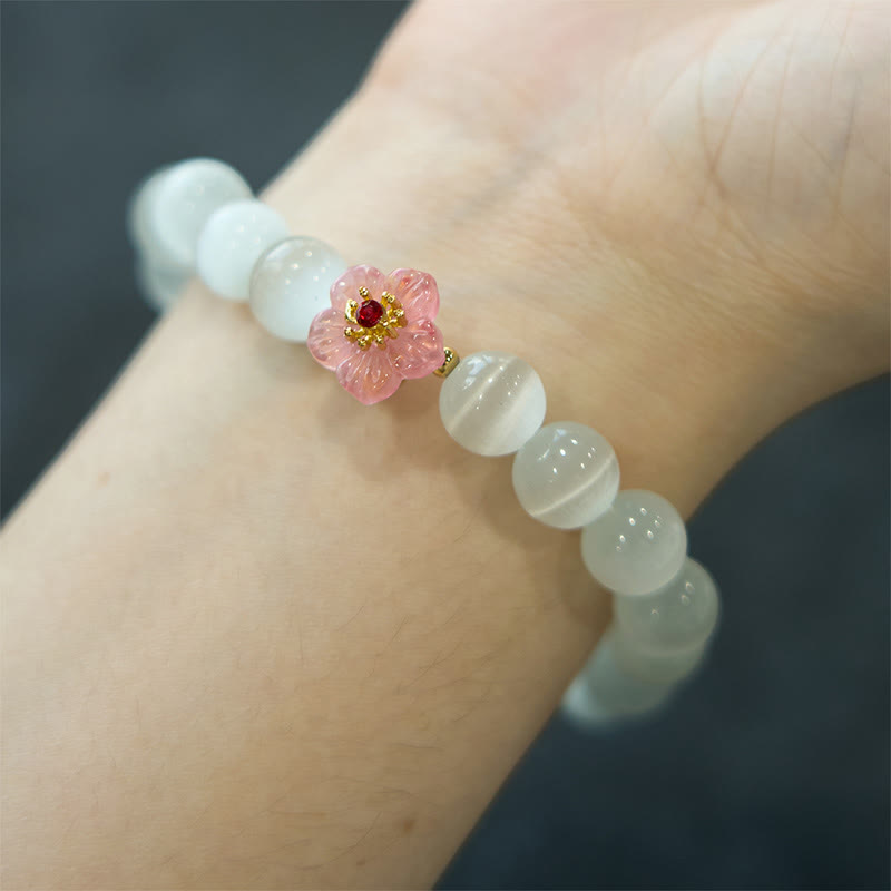 Bracelet d'amour en chrysobéryl œil de chat | Sons de guérison