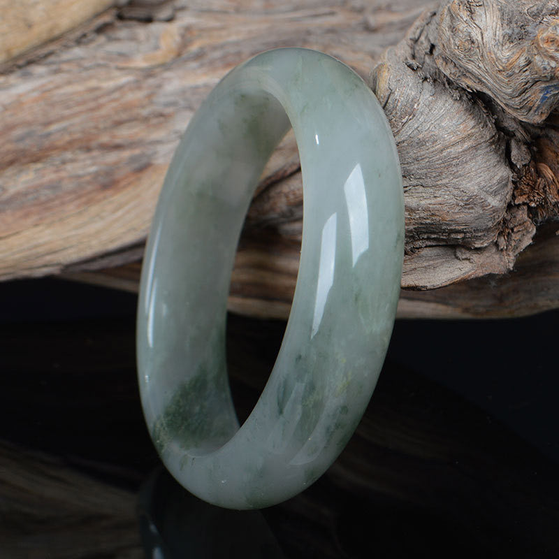 Bracelet en jade naturel de 52 mm pour la chance et la prospérité