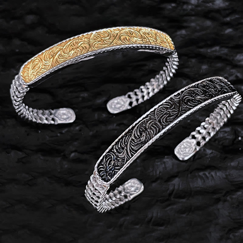 Ensemble de bracelets porte-bonheur réglables en cuivre de la dynastie Tang