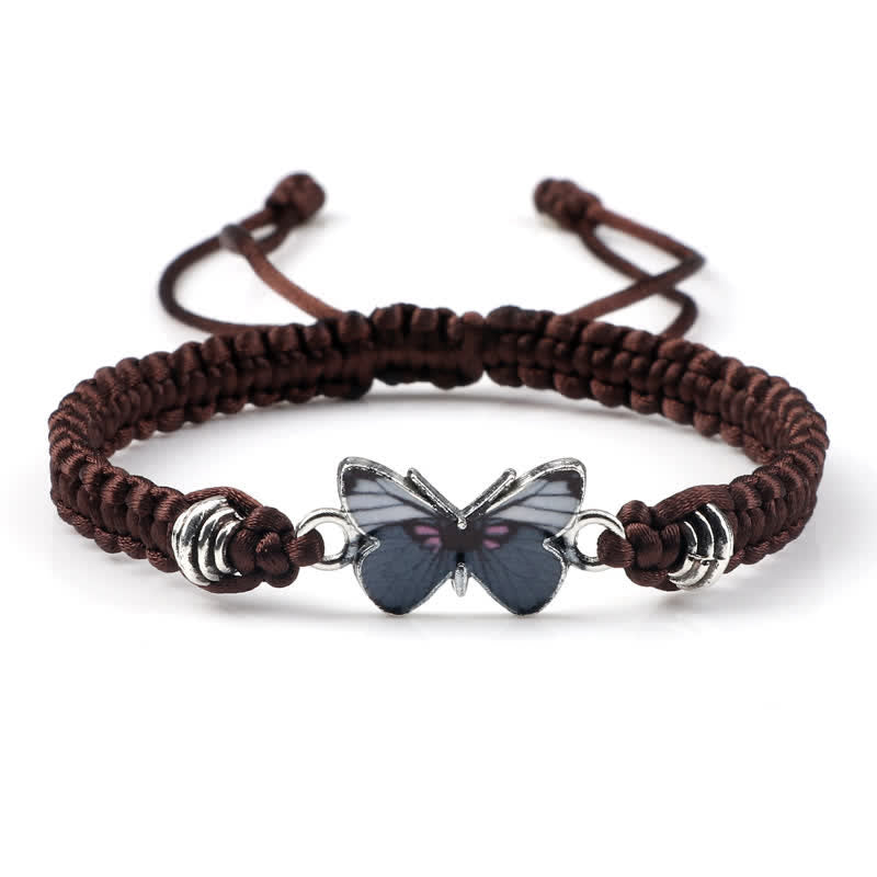 Bracelet spirituel Papillon Liberté Amour Cordon