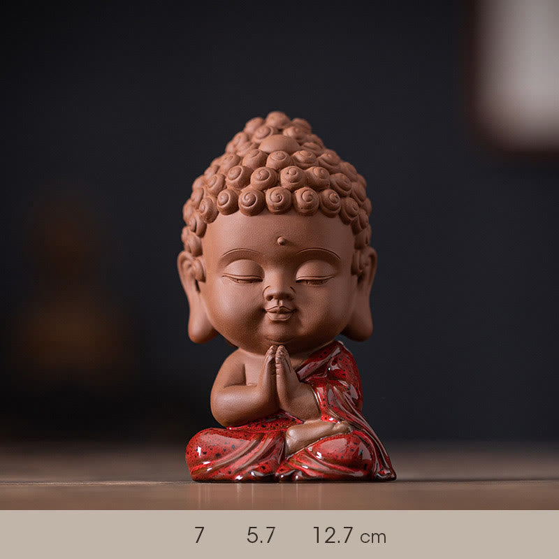 Ensemble de statues de Bouddha en céramique | Mini Gautama et Bodhisattvas