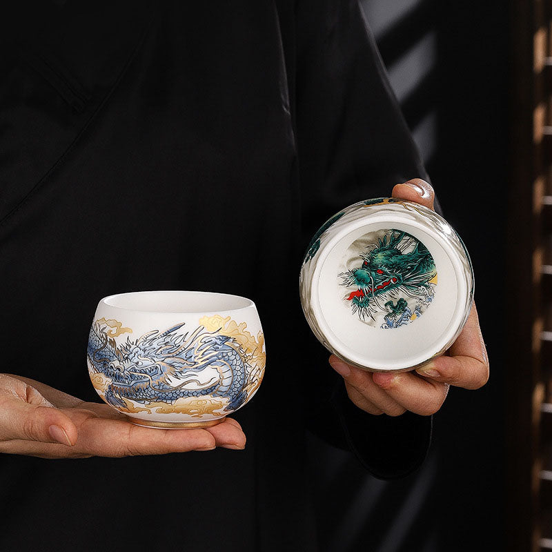 Tasse à thé zen en céramique 185 ml pour la cérémonie du thé Kung Fu en pleine conscience