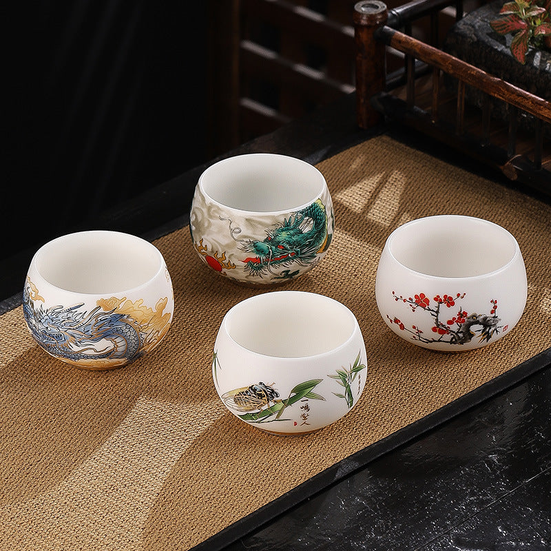 Tasse à thé zen en céramique 185 ml pour la cérémonie du thé Kung Fu en pleine conscience