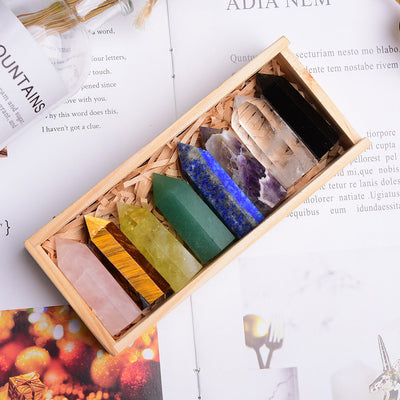 Kit de tour de cristal énergétique de guérison des chakras