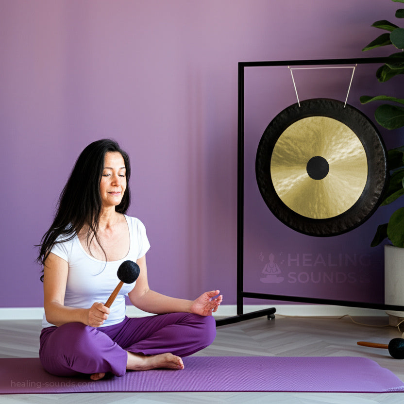 Gong chinois de 22 pouces pour un son amélioré - Comprend un batteur