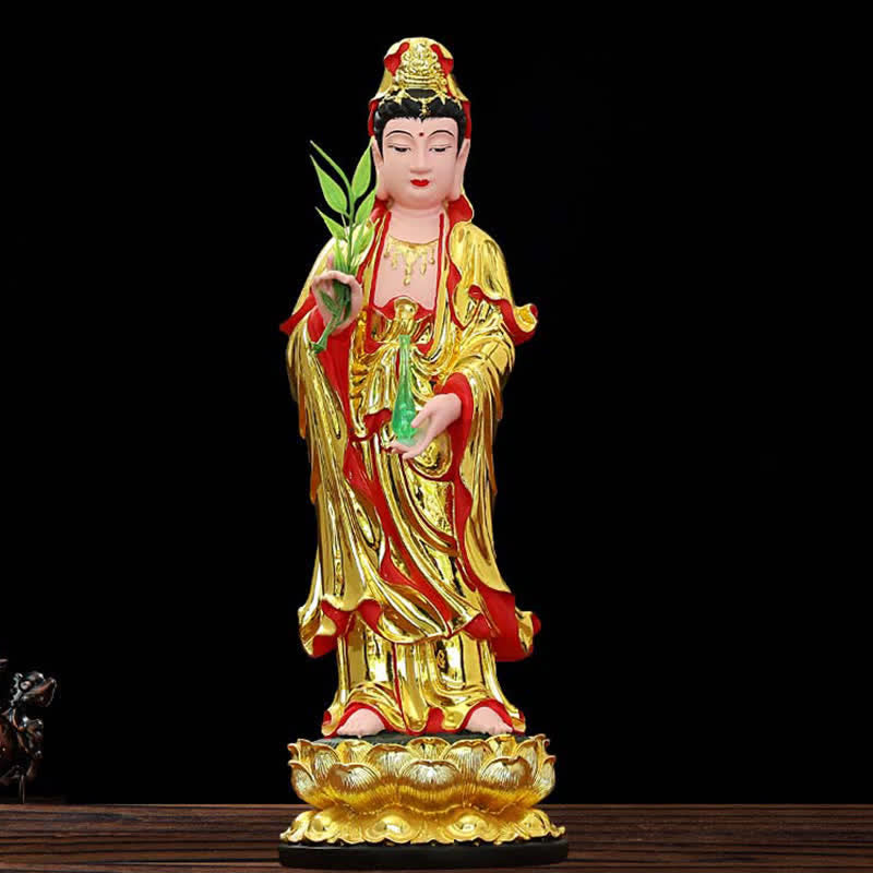 Statue de Bouddha en résine Chenrezig Bodhisattva 30 cm Harmonie