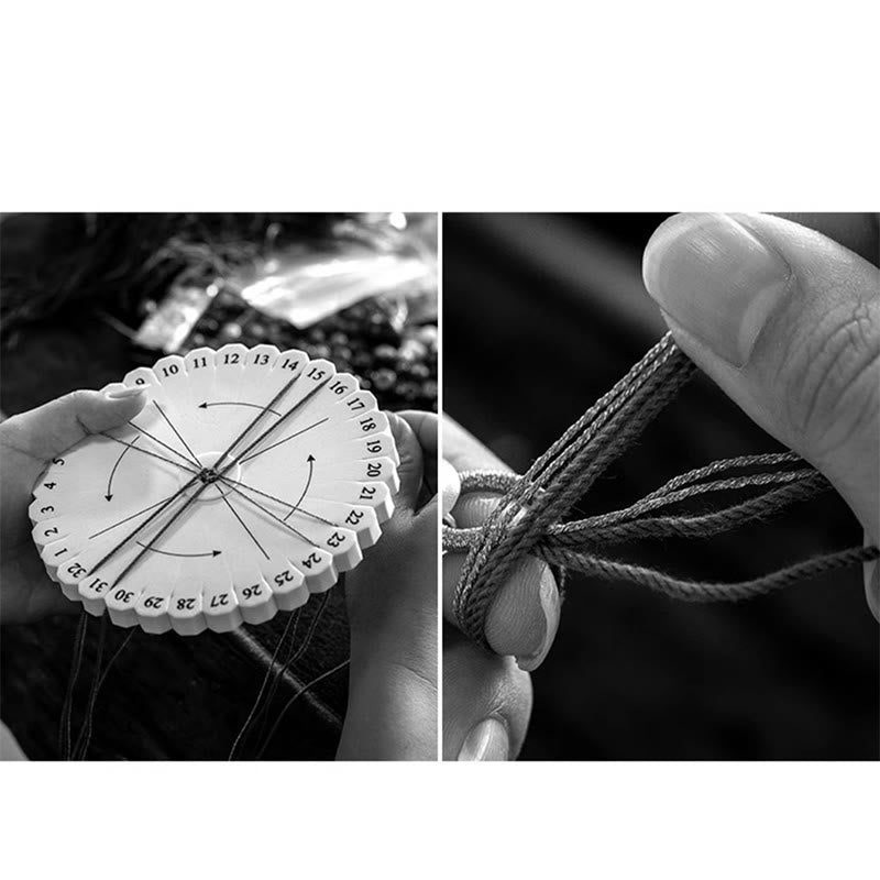 Bracelet en corde d'argent du zodiaque chinois pour la richesse et la protection