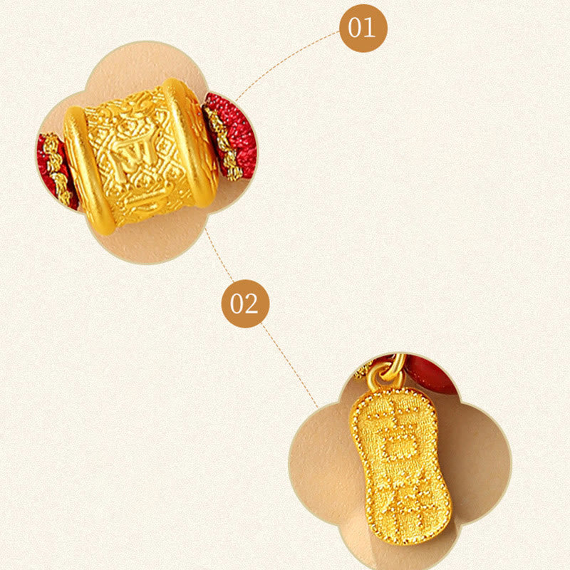 Bracelet Cinabre Om Mani Padme Hum